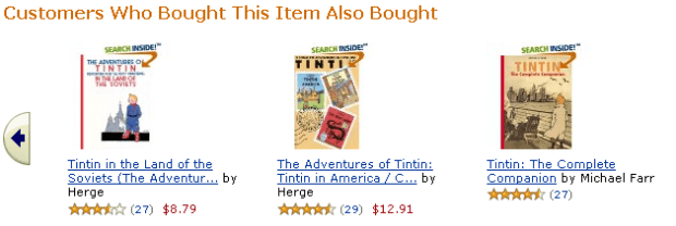 Amazon's familiar recommendation engine